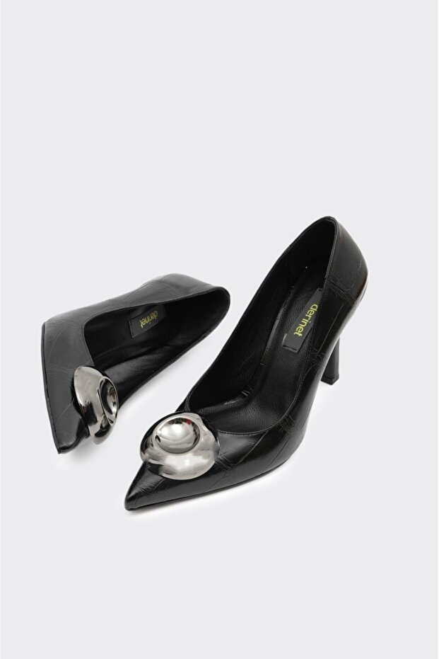 Aksesuarlı Kadın Stilletto - 4