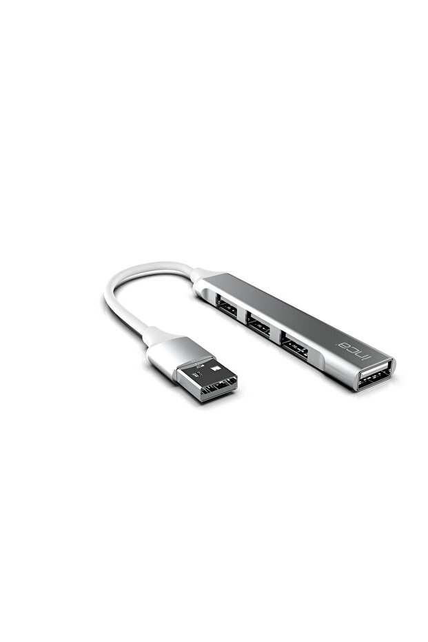 X4 Port USB 3.0 +3*USB 2.0 Çoklayıcı USB Hub - Slim Aluminyum Kasa Çoğaltıcı - 1