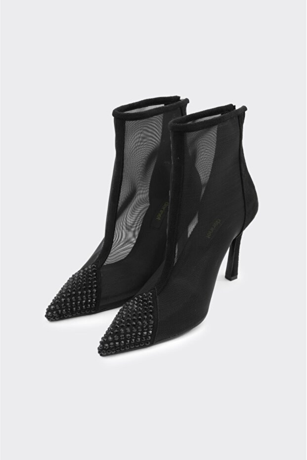 Topuklu Transparan Kadın Bot - 2