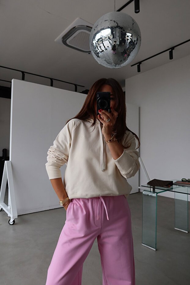 Kapüşonlu Basic Sweat - 2