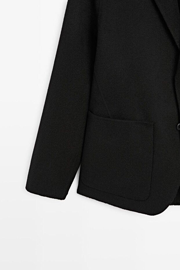 Double-knit wool blend jacket - 7