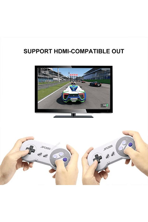 Portable Retro Game Console 5000 Games Installed 2 2.4Ghz Wireless Controllers Memory Card - 2