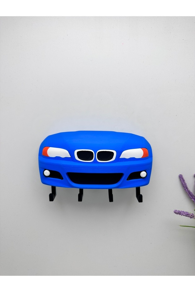 حامل مفاتيح بتصميم نموذج BMW E46 مزخرف بطباعة ثلاثية الأبعاد