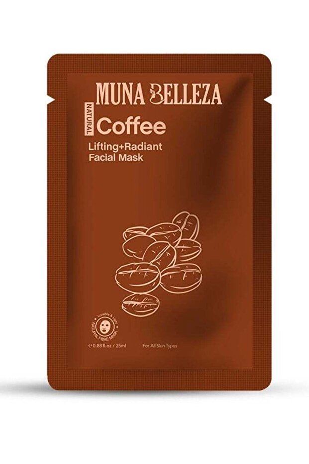 Coffee Mask Sheet - Soothes, Clears Acne, For All Skin Types, Korean Skincare, 25ml