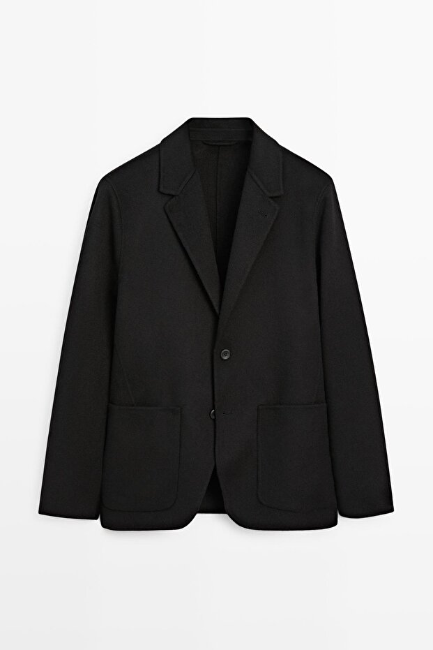 Double-knit wool blend jacket - 5