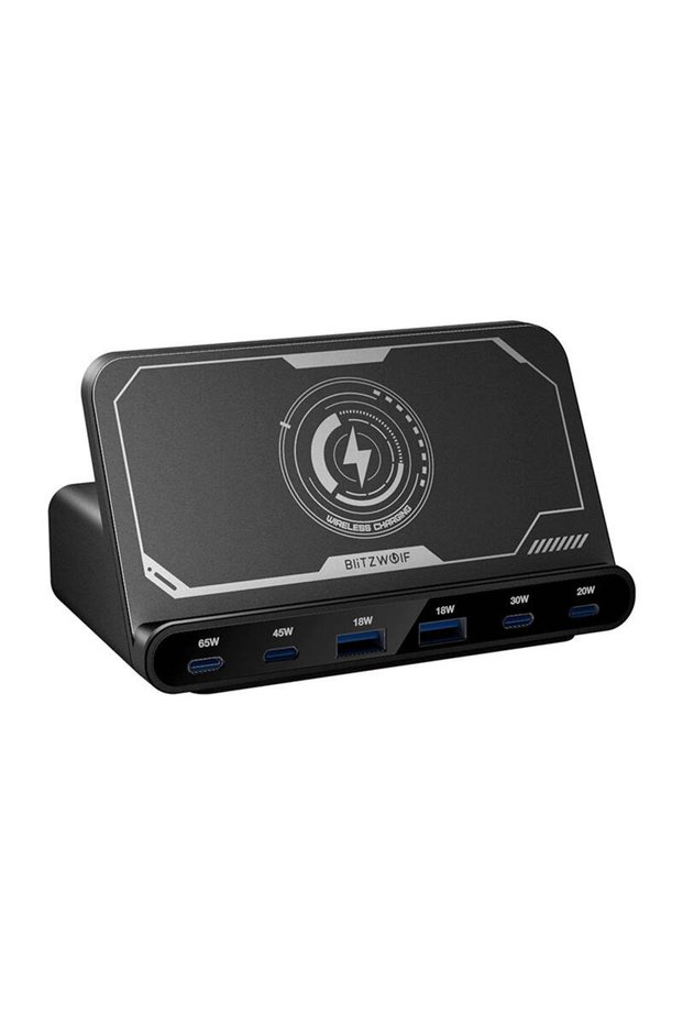BW-S27 160W, 2xUSB-A, 4xUSB-C, 15W încărcător wireless (negru)