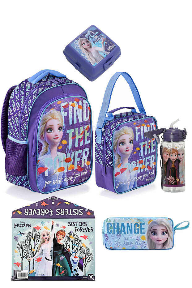 Licensed Premium Primary School Bag Set Lunch Box Water Bottle Pencil Case Lunch Container and File
