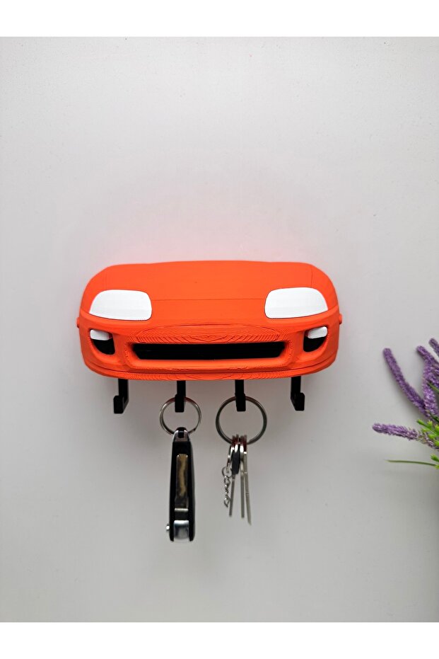 3D Printing Decorative Toyota Supra Model Designed Keychain