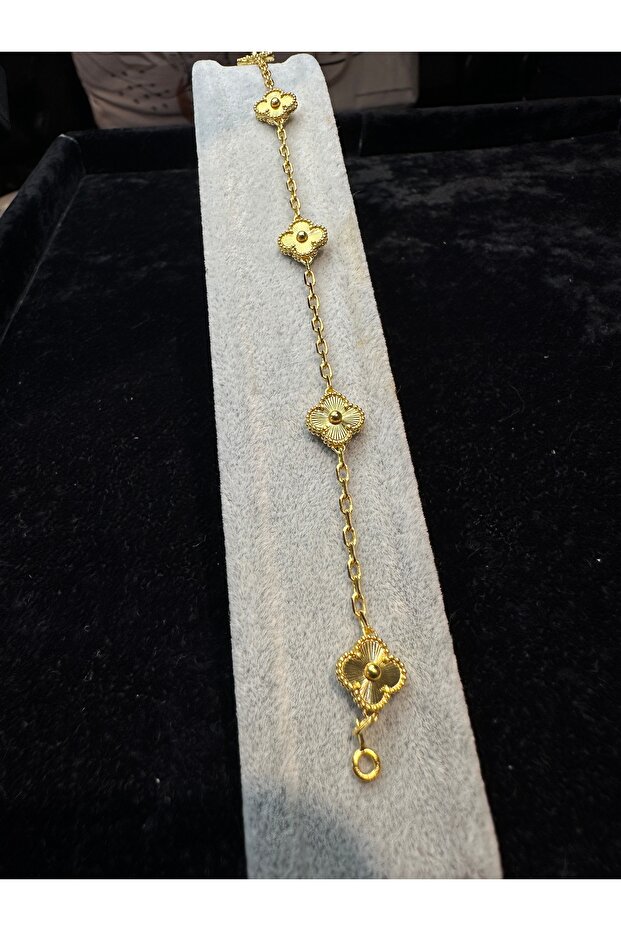 Mini yonca çelik bileklik - 4