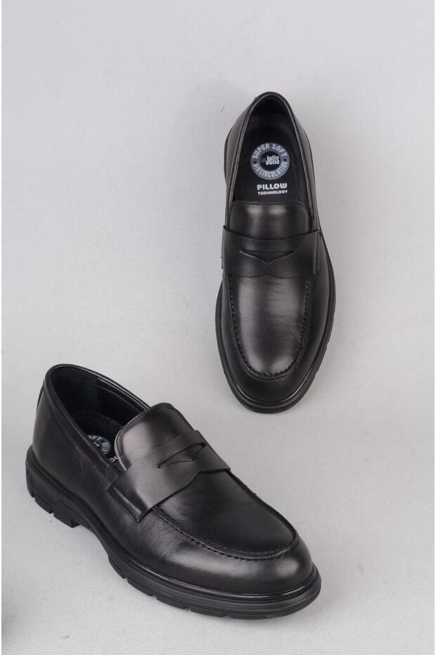 Kmc 5K3110 Genuine Leather Dr.Jell Men's Shoes Black