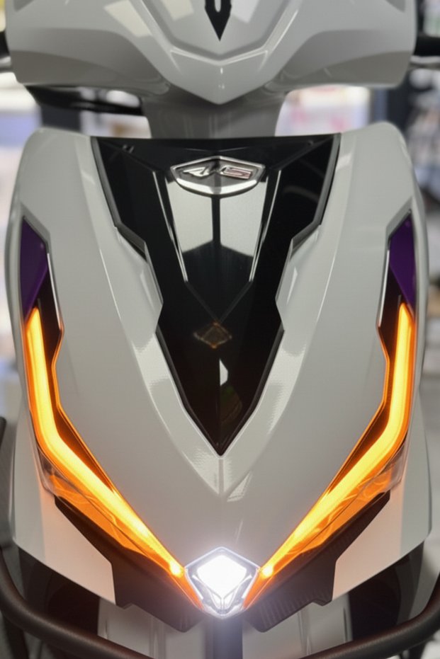 Orange Color Headlight Film Sticker Decal for Rks Vrs125 Scooter