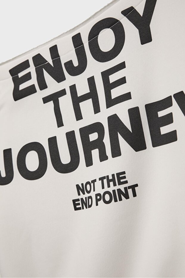 Açık omuz sweatshirt - 7