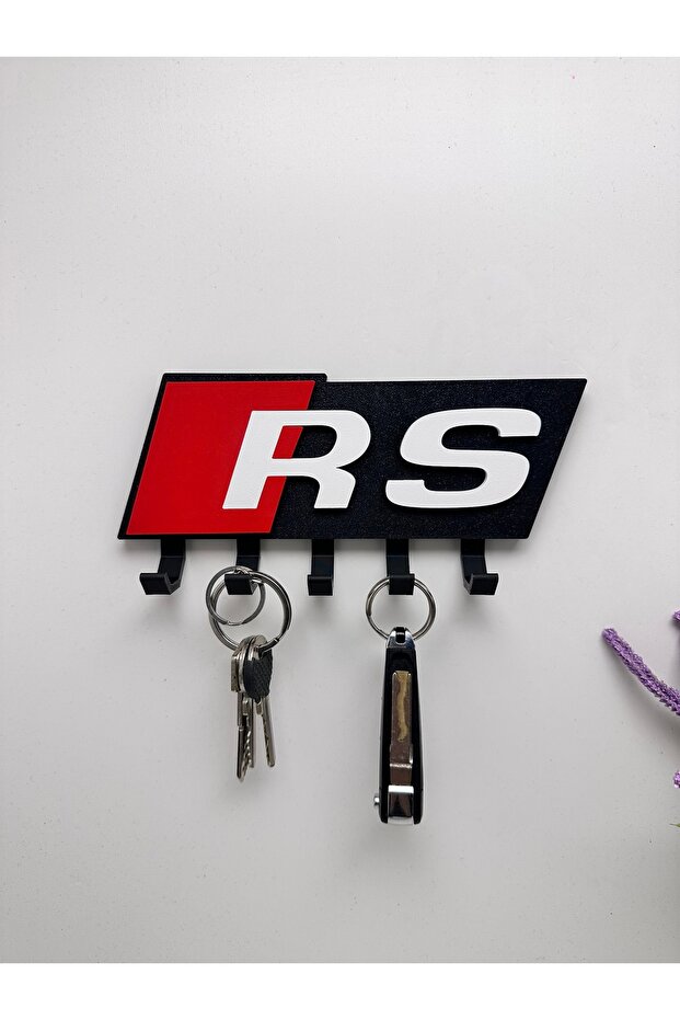 حامل مفاتيح بتصميم نموذج أودي RS مطبوع بتقنية ثلاثية الأبعاد