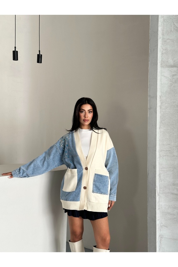 Kadın Ceket Triko - 5