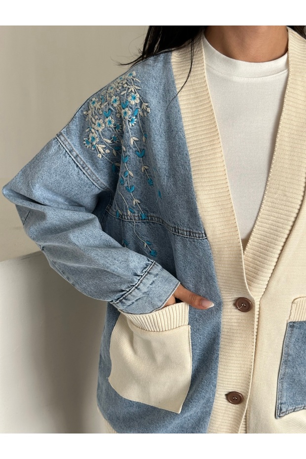 Kadın Ceket Triko - 1