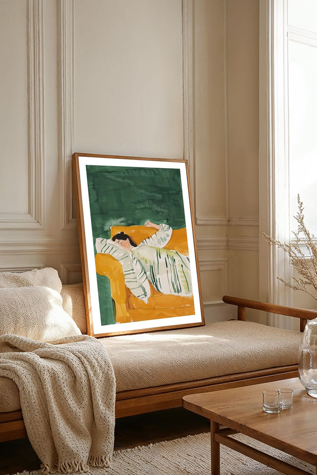 One Piece Wooden Framed Living Room Hall Kitchen Painting Tk2146