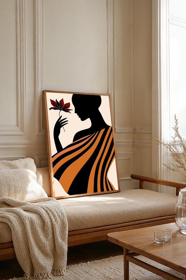 One Piece Wooden Framed Living Room Hall Kitchen Painting Tk2226