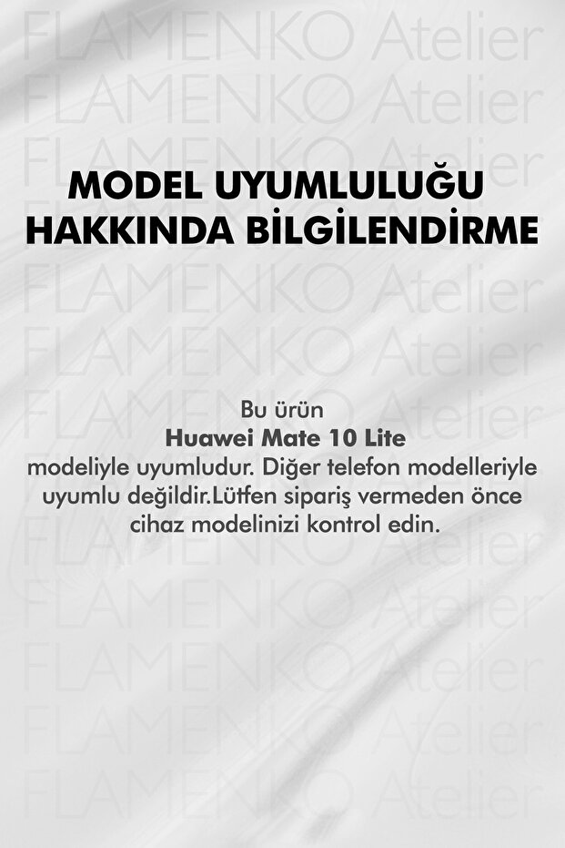 Huawei Mate 10 Lite Compatible Skeleton Pattern Patterned Transparent Phone Case - 2