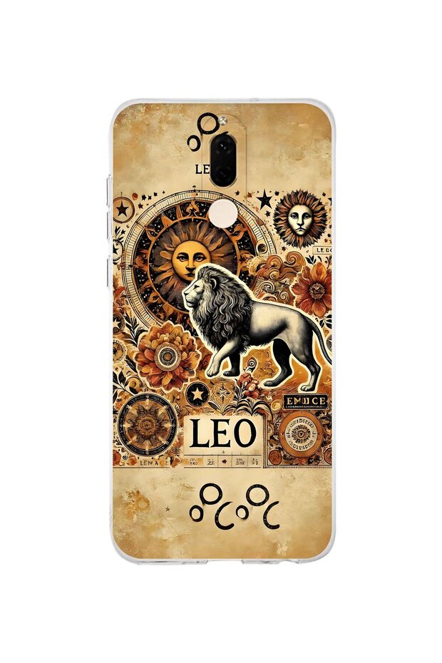 حافظة هاتف شفافة بنمط برج الأسد متوافقة مع هاتف هواوي ميت 10 لايت - 1