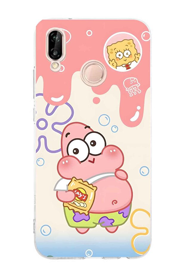 حافظة هاتف شفافة متوافقة مع هاتف Huawei P20 Lite - 1