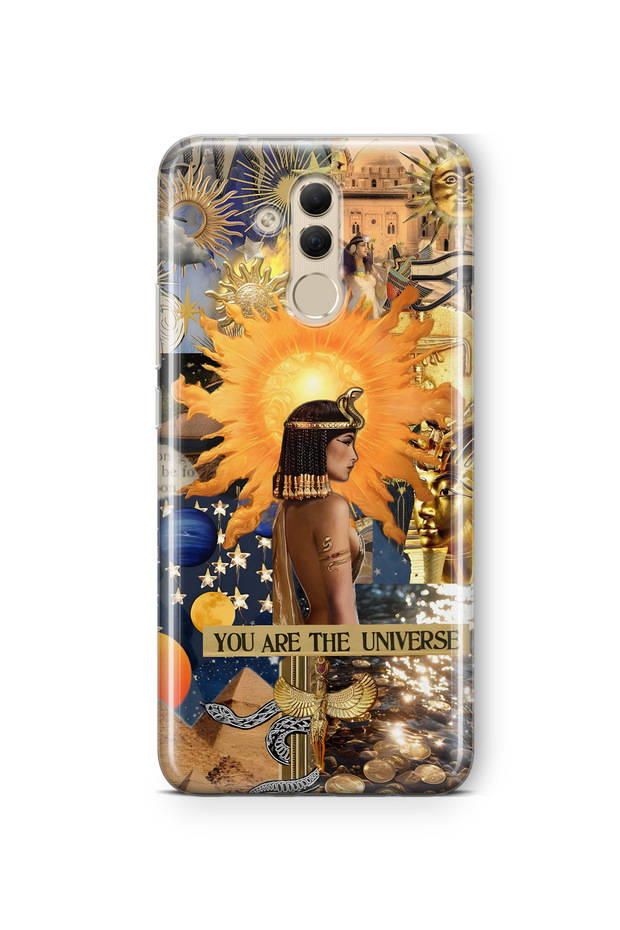 حافظة هاتف شفافة متوافقة مع هاتف Huawei Mate 20 Lite بنمط كليوباترا - 1