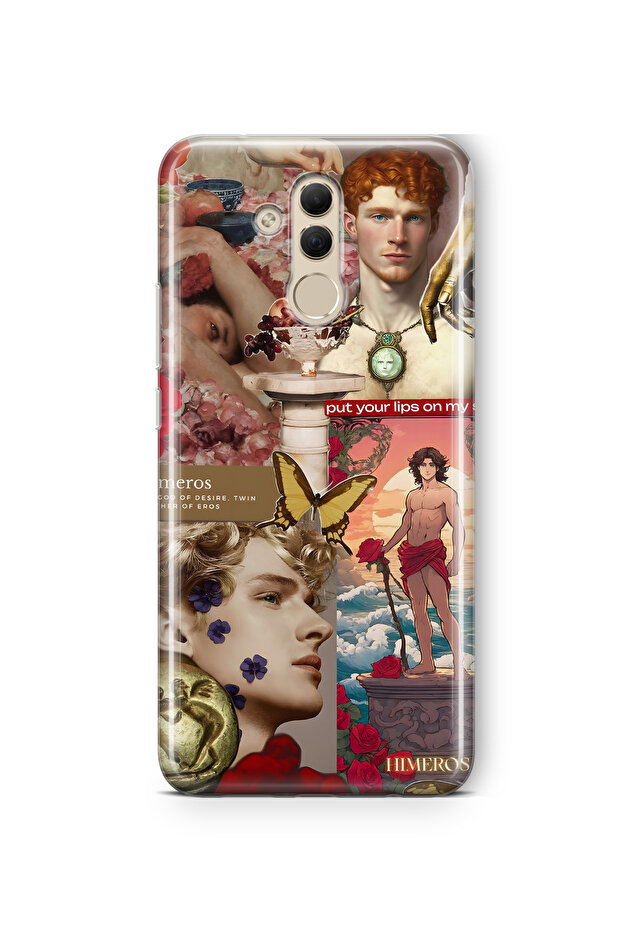 Huawei Mate 20 Lite Compatible Himeros Patterned Transparent Phone Case - 1