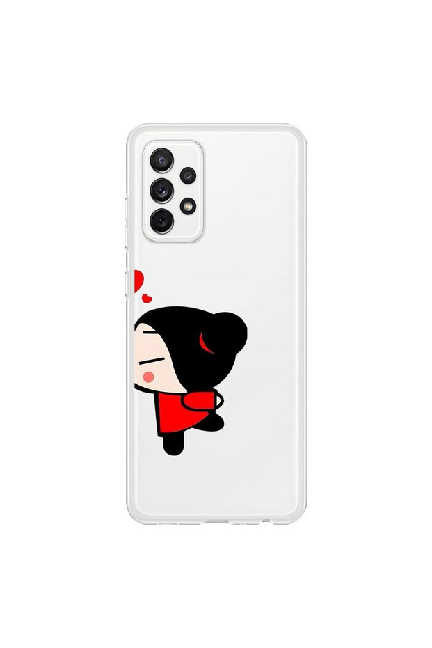 Samsung Galaxy A72 Compatible Transparent Case Couple Garry 2 Designs