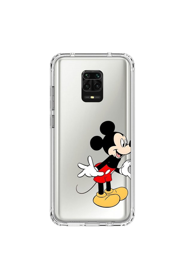 Xiaomi Redmi Note 9 Pro Compatible Transparent Case Couple Mickey 1 Design