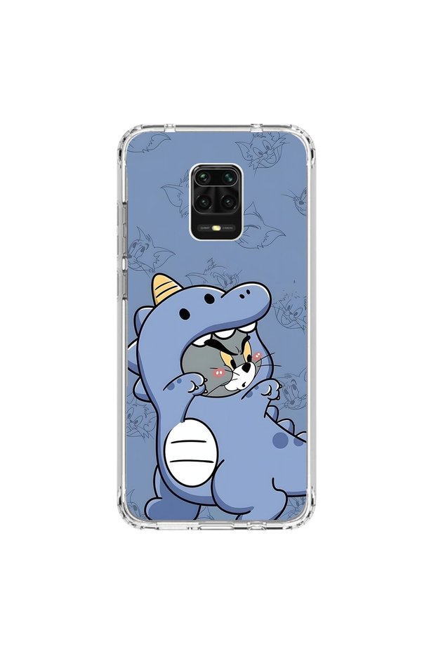 Xiaomi Redmi Note 9 Pro Compatible Transparent Case Couple Tom 1 Design