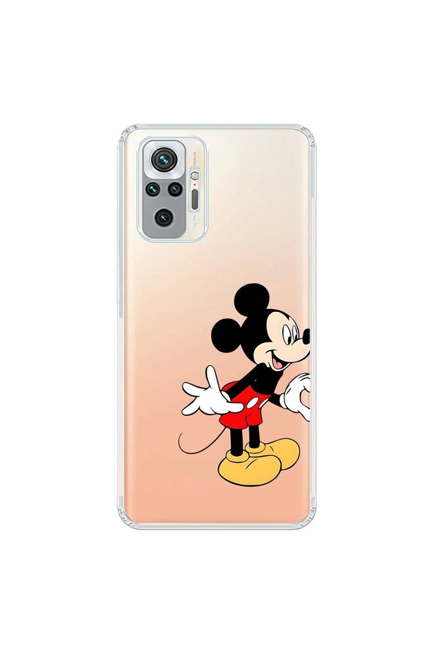 Xiaomi Redmi Note 10 Pro Compatible Transparent Case Couple Mickey 1 Design