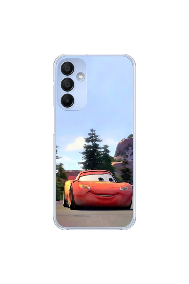 Samsung Galaxy A15 Compatible Transparent Case with Couple Mcq 1 Design