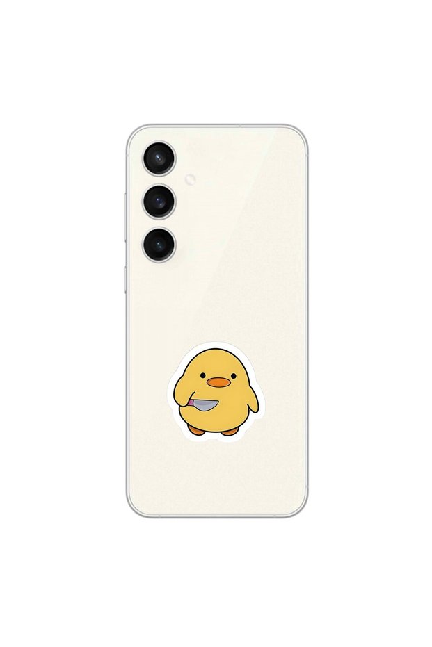 Samsung Galaxy S23+ Compatible Transparent Case Couple Chick 1 Design