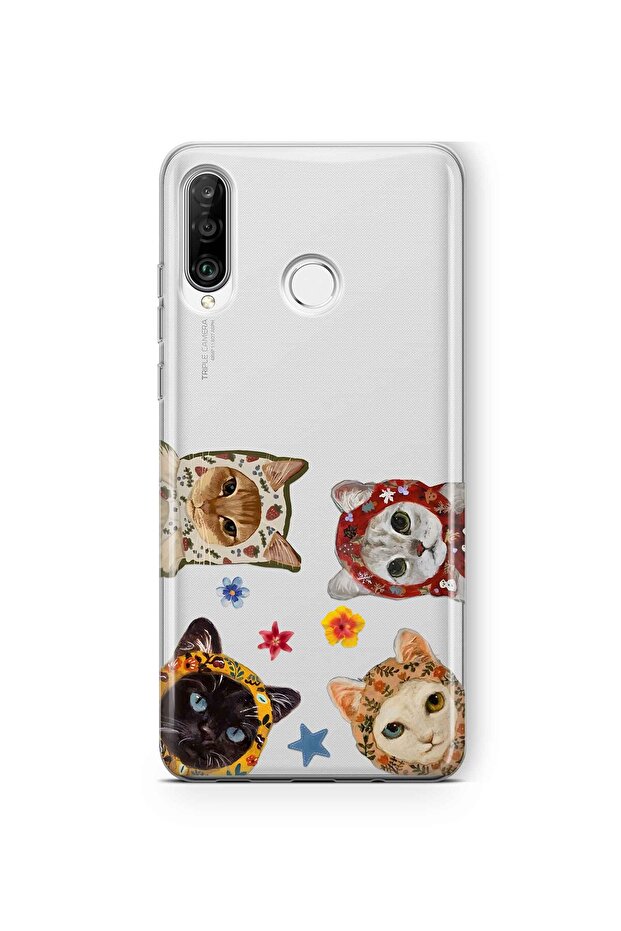 حافظة هاتف شفافة متوافقة مع هاتف Huawei P30 Lite - 1