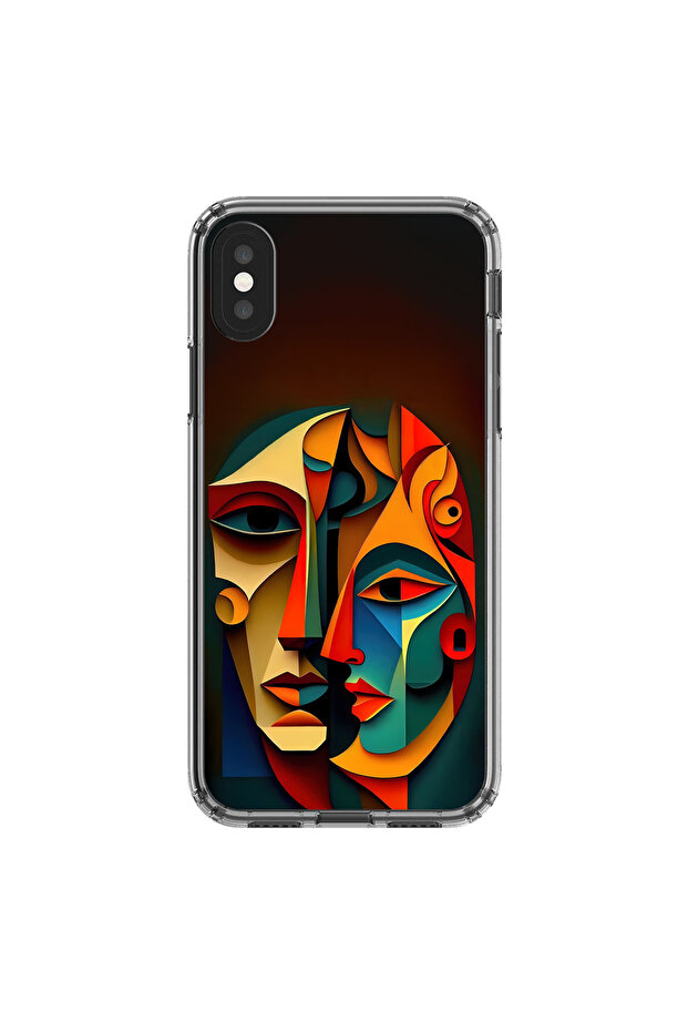 حافظة شفافة متوافقة مع هاتف iPhone X بتصميمات تابلت 6 - 1