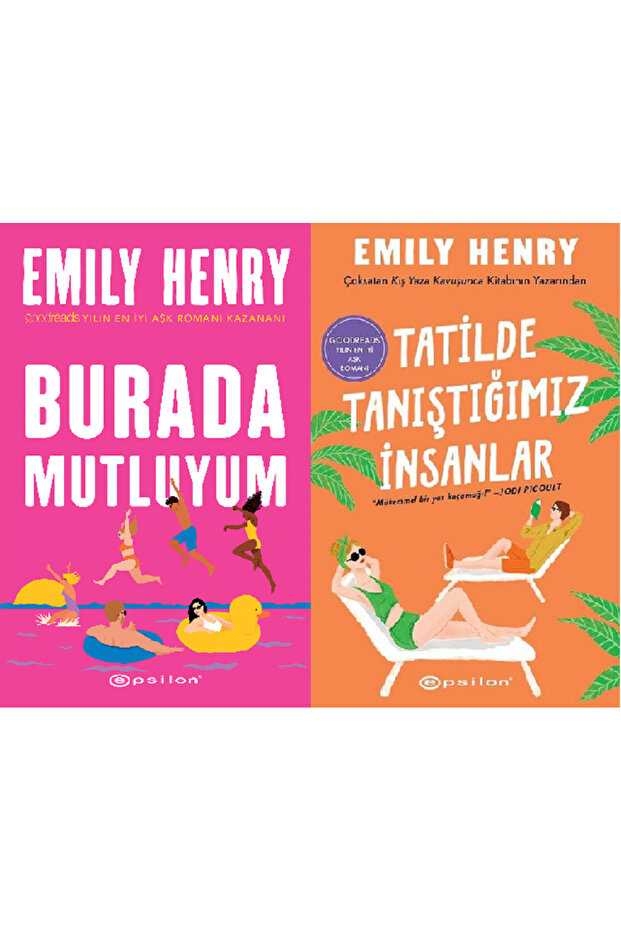Burada Mutluyum + Tatilde Tanıştığımız İnsanlar 2 Kitap Set