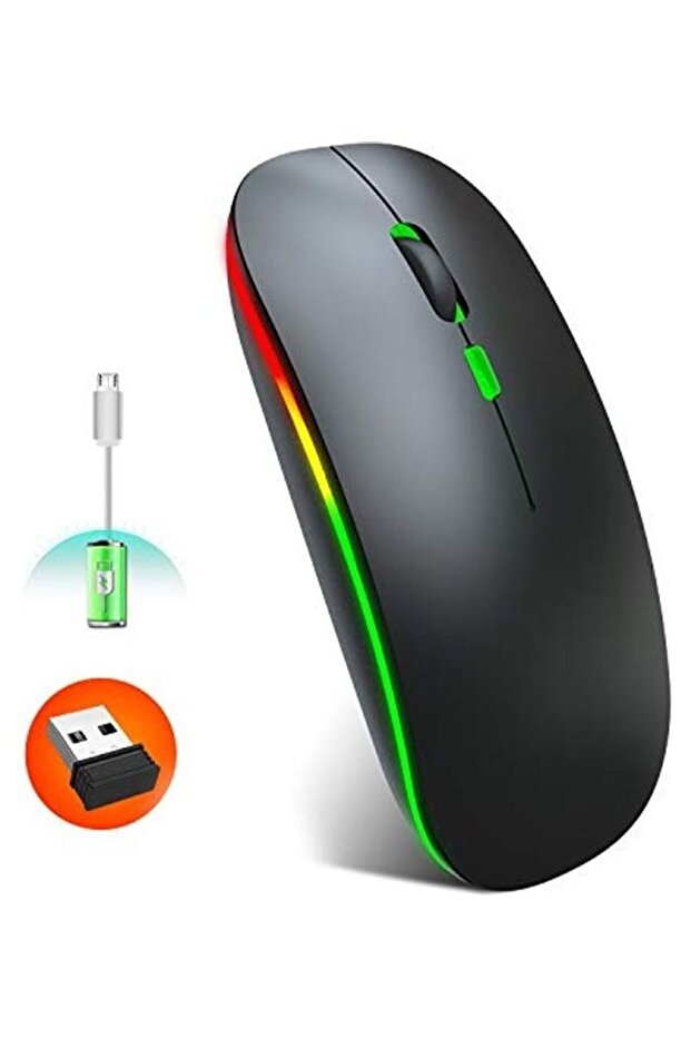 ماوس لاسلكي قابل لإعادة الشحن - 1