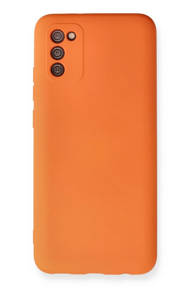 Galaxy A02S Compatible Case Nano Velvet Silicone (212418) - Orange
