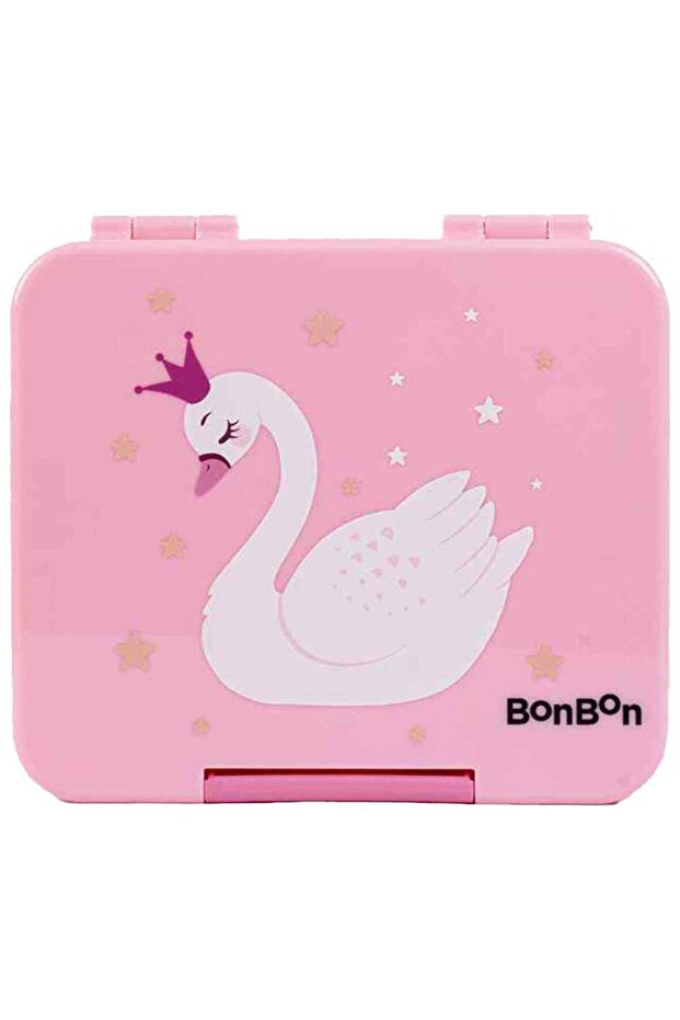 - Elite Mini 4 Compartment Leakproof Lunchbox - Princess Swan