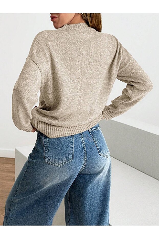 سترة أساسية ذات ملمس ناعم قصة فضفاضة - 2