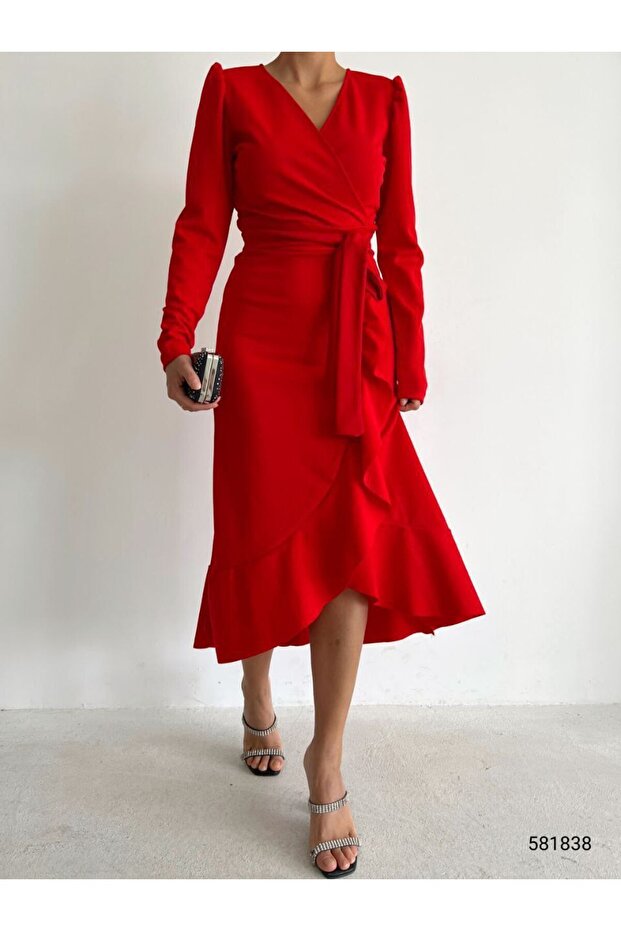 Scuba Krep Elbise - 2