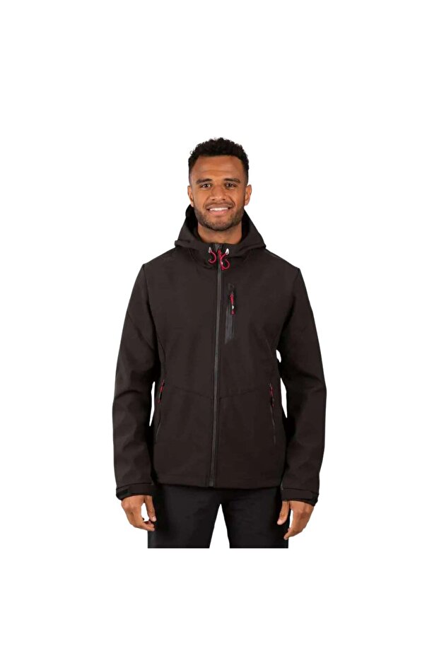 مارلون بي - سترة سوفتشيل للرجال باللون الأسود - 1