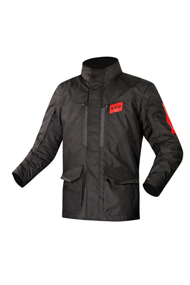 معطف METROPOLIS EVO أسود-أحمر - 1