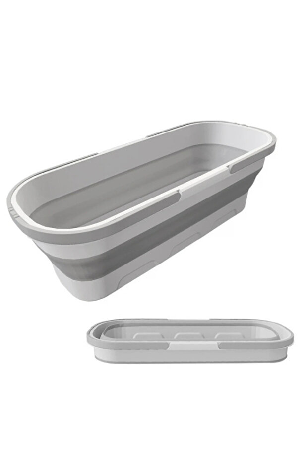 Portable rectangular folding basin 8 liters - 10