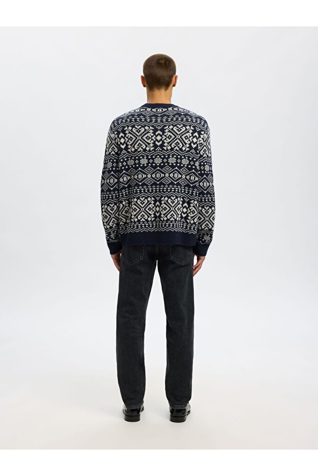 Pullover mit Rundhalsausschnitt Wollmix - 3