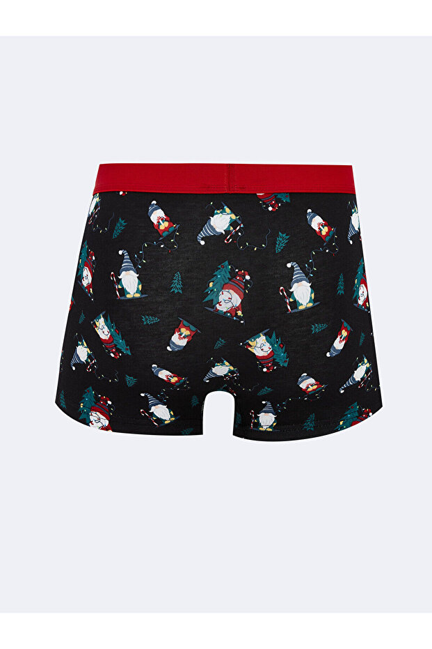 Yılbaşı Temalı Erkek Boxer ve Çorap - 6
