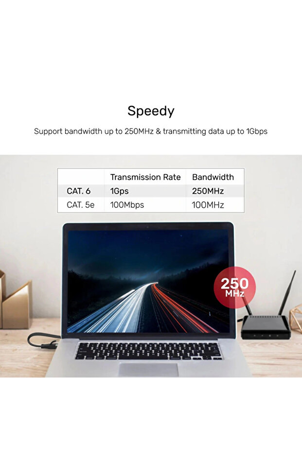 Cat6 Patch Kablo 1mt Flat (c1809gbk) - 5