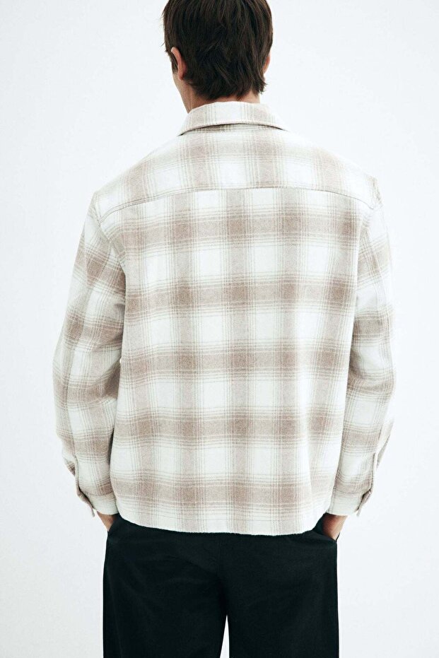 Regular Fit Flannel overshirt - 4