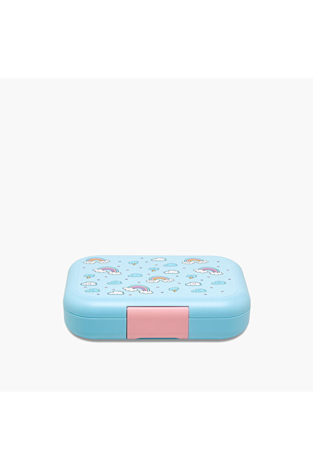 Rainbow Print Sectioned Lunch Box