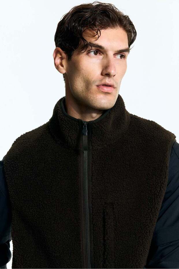 Regular Fit Teddy sports gilet