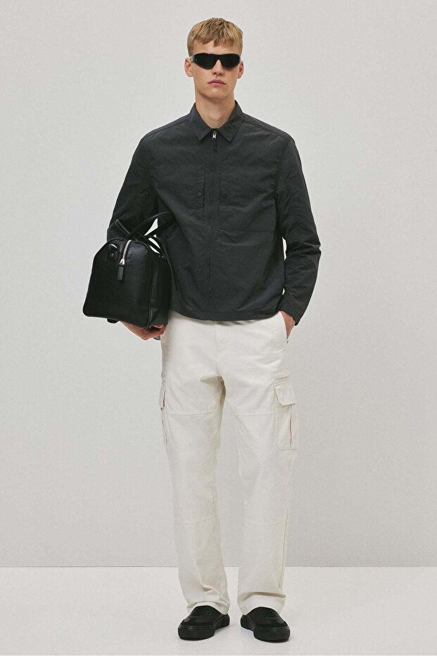 Regular Fit Nylon overshirt